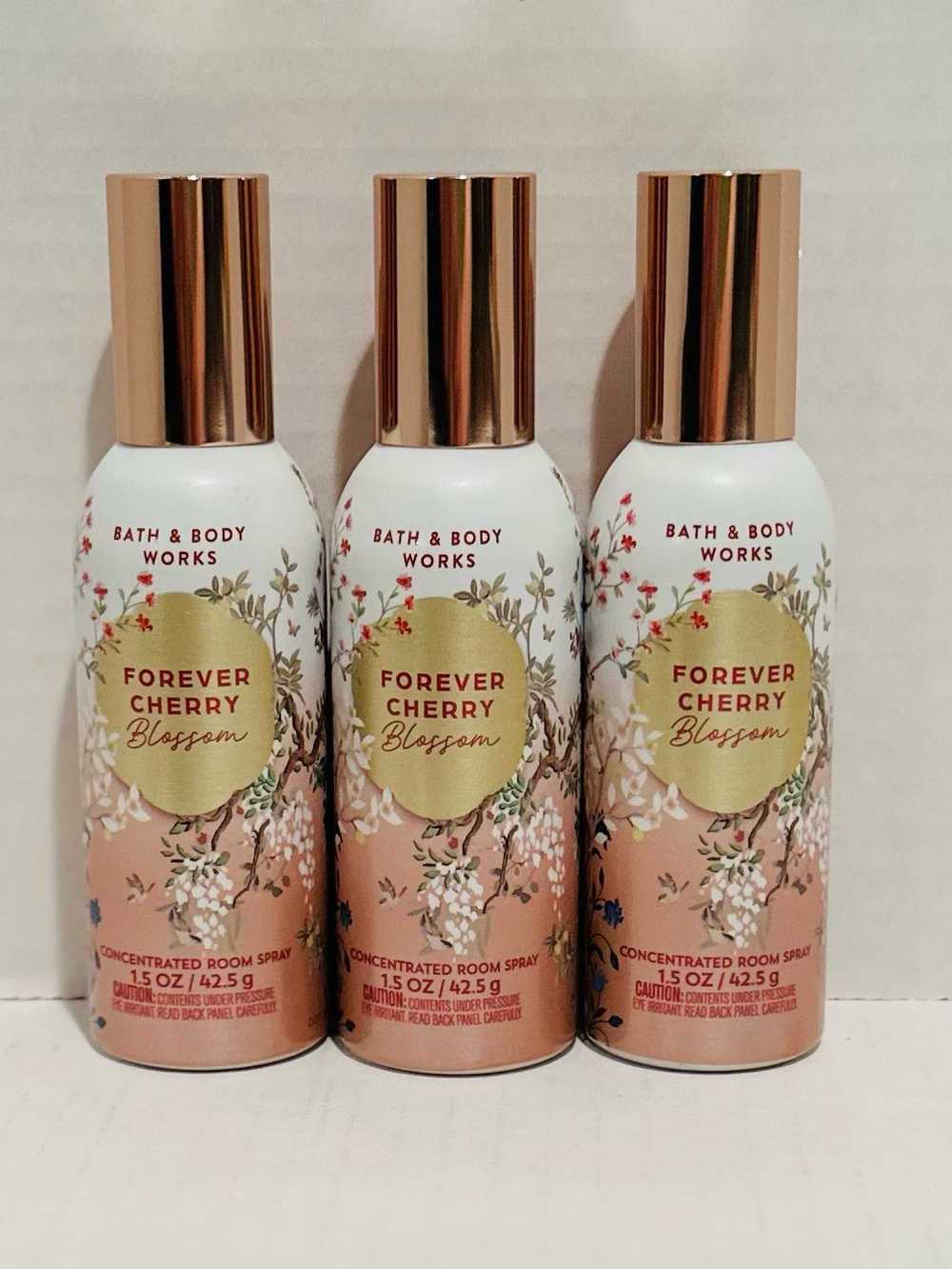 Bath & Body NEW (3) Forever Cherry Blossom Concentrated Room Sprays